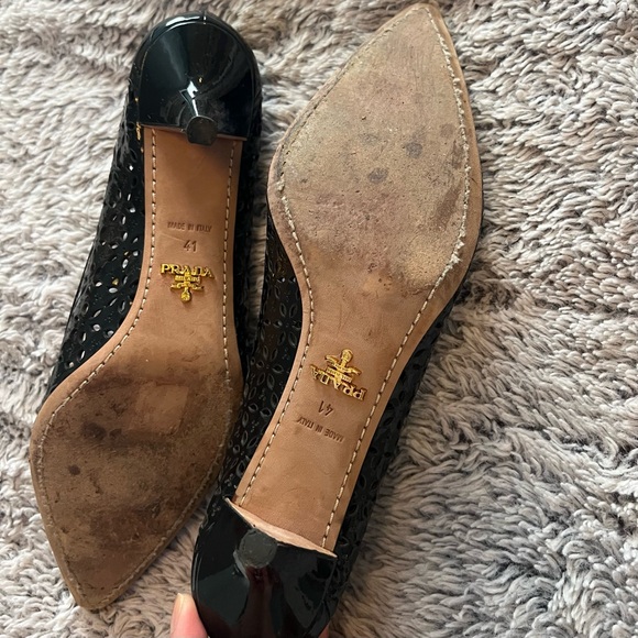 Prada Patent Leather Lasercut Pumps - Picture 8 of 10